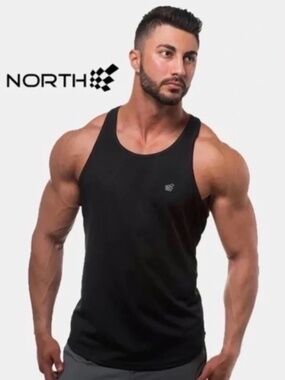 Jed North Tank Top Large Gently worn 100% polyester microfiber 20.5" armpits